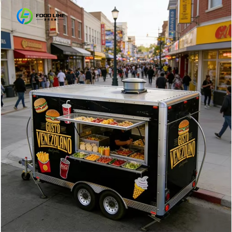 Mobile Coffee Van Equipment - Quadratischer Imbisswagen für Restaurants: Hot Dog,