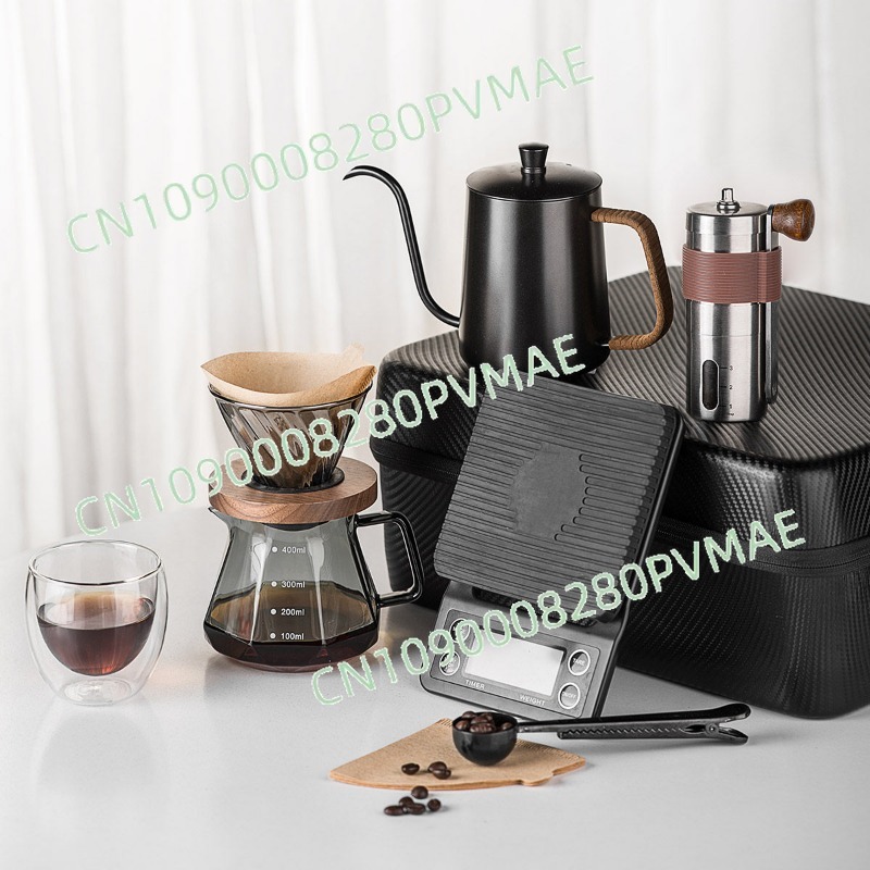 Coffee Equipment Pour Over - Handgebrühtes Kaffee-Set für Outdoor-Camping, vollständiges Set