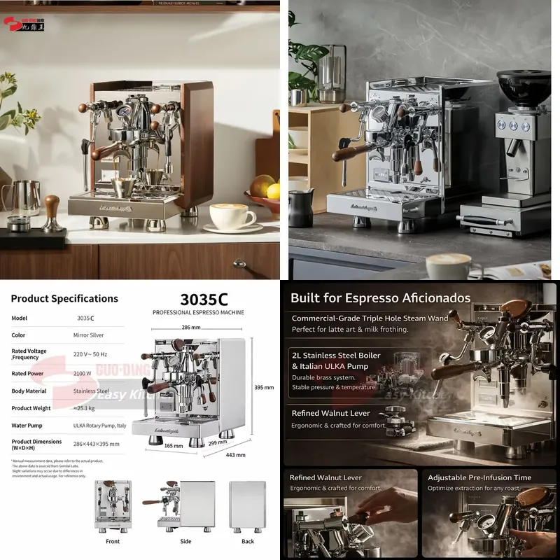 Coffee Equipment For Business - 【CHIMU HOME】Kommerzielle Smarte Espresso-Kaffeemaschine Professionelles Brühequipment