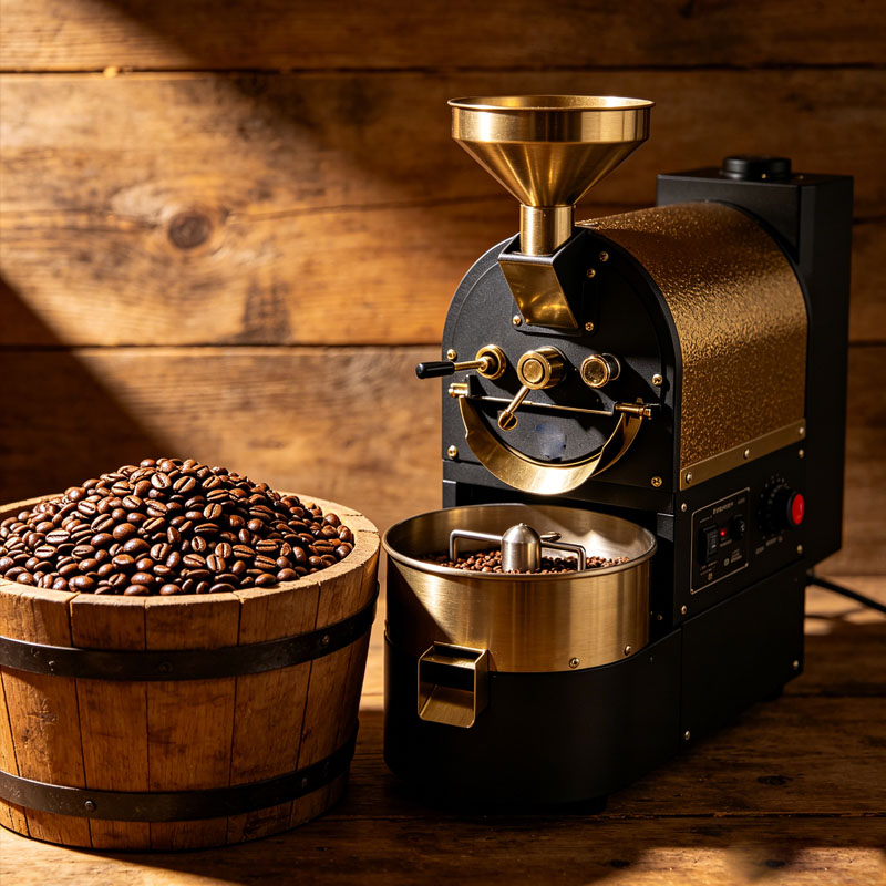 Coffee Equipment For Business - Trommel-Kaffeeröster Kommerzielle Kaffeebohnen-Röstmaschine für Kaffeeshops Maßgefertigt