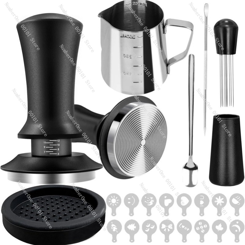 Coffee Equipment And Tools - Kaffee-Zubehör-Set, Espresso-Kaffee-Accessoires, Italienisches Barista-Werkzeugset, Kaffee-Latte-Art-Ausrüstung, Presshammer