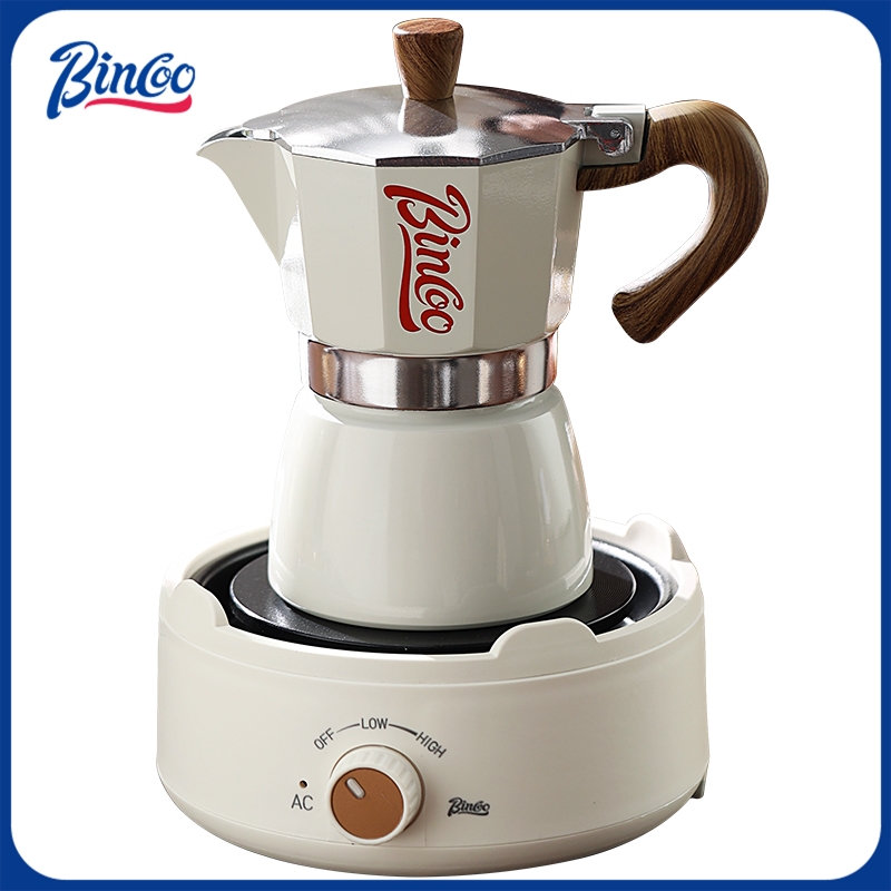 Coffee Equipment Espresso - Bincoo Moka-Topf und Elektroherd-Kombination, Espressomaschine, kompaktes