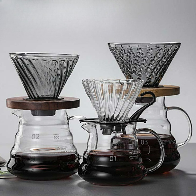 Coffee Equipment Pour Over - Übergießen Sie Kaffeemaschinen-Set mit hoher Hitze