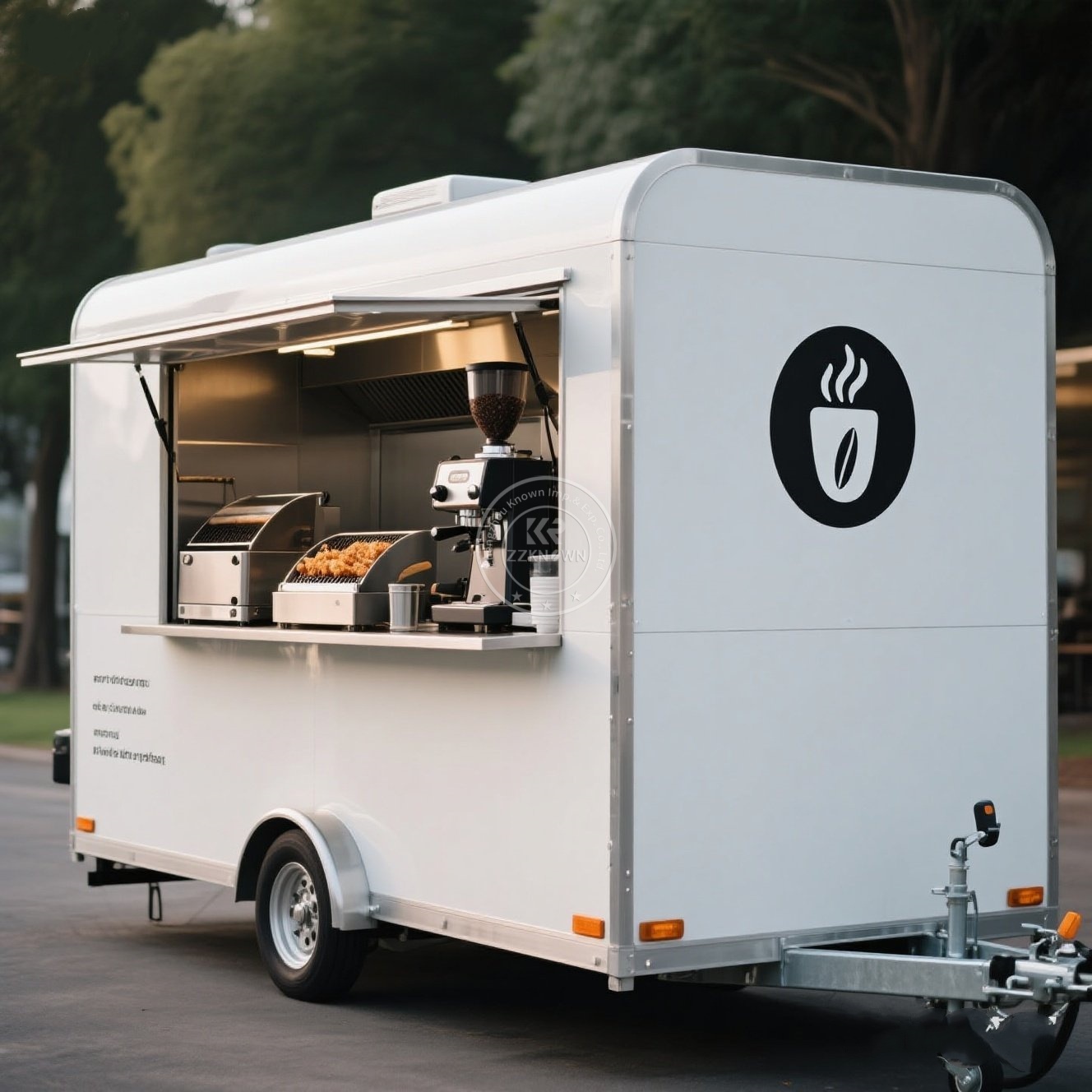 Kundenspezifischer großer Kaff – Mobile Coffee Van Equipment Bewertung und Preis