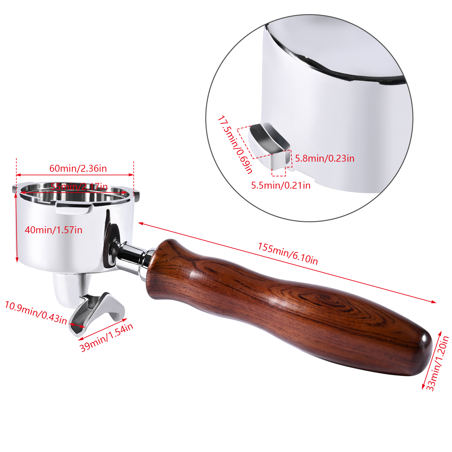 51 mm Doppelauslauf-Kaffee-Sie – Coffee Equipment Machine Bewertung und Preis